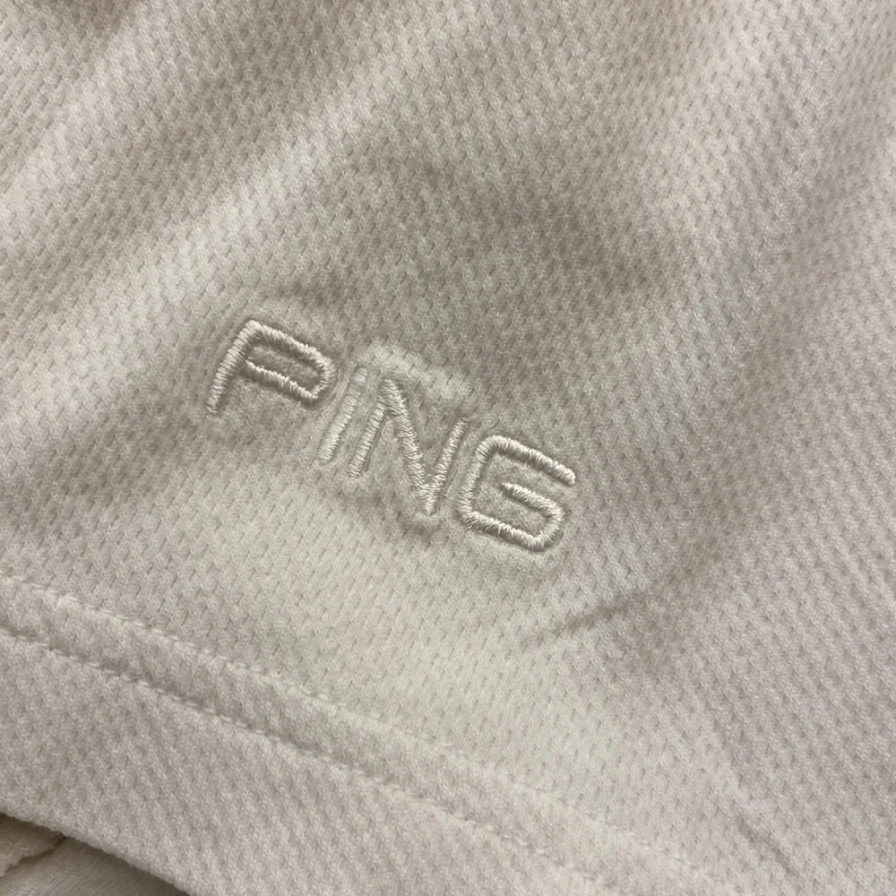 PING Big & Tall 4 button white s/s cotton men’s polo shirt vintage 2X 🌞 - Picture 9 of 13